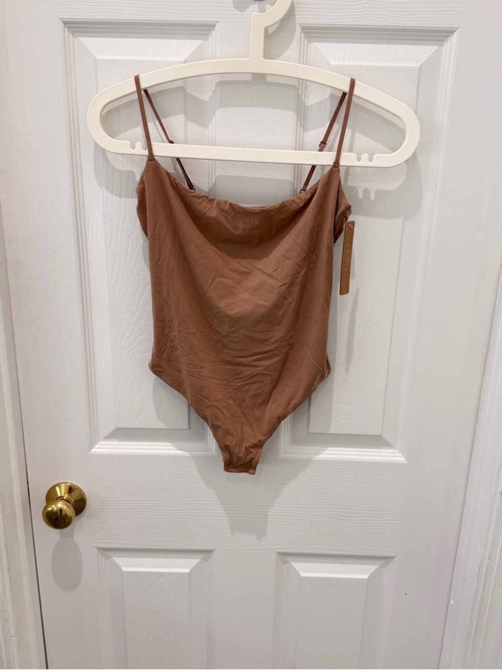 SKIMS Neutral Brown Seamless Bodysuit